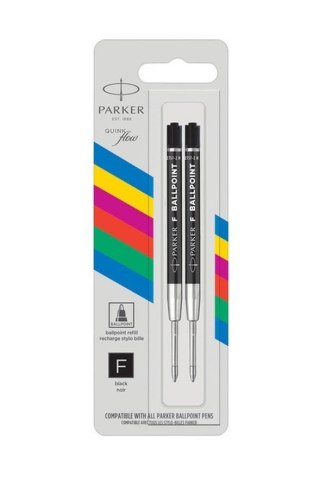 PARKER PEN REFILL 0.5 BLACK F ECO PACK OF 2 2166541