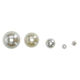 DECORATIVE PEARLS MIX SIZES WHITE 100 PCS. TITANUM CRAFT-FUN SERIES