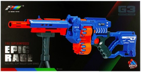GUN WITH DROTS POWERED BY MEGA CREATICE 482850 BATTERY