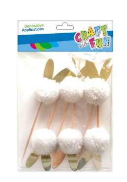 DECORATIVE POMPONS ON A STICK CRAFT WITH FUN 471479