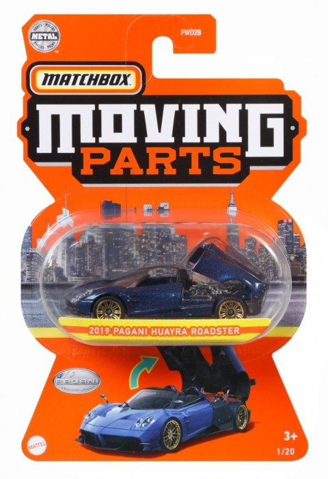 MB ACTION CAR MOVING PARTS 1:64 AST.