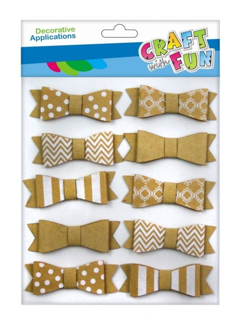 DECORATIVE PAPER CRAFT SELF-ADHESIVE BOWS CRAFT WITH FUN 463862