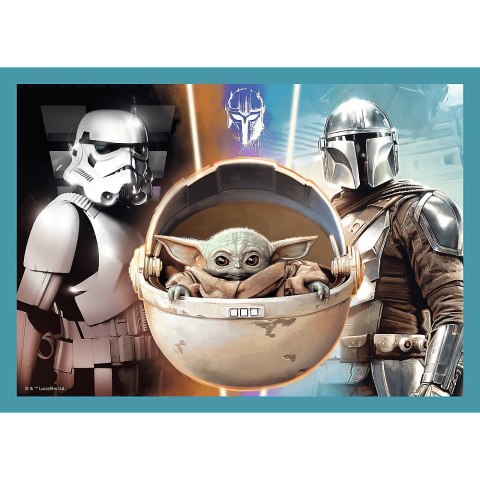 PUZZLE 4IN1 MANDALORIAN STAR WARS PUD TREFL 34397