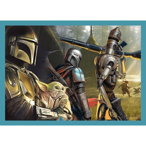 PUZZLE 4IN1 MANDALORIAN STAR WARS PUD TREFL 34397