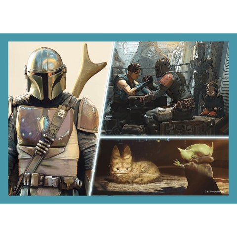 PUZZLE 4IN1 MANDALORIAN STAR WARS PUD TREFL 34397