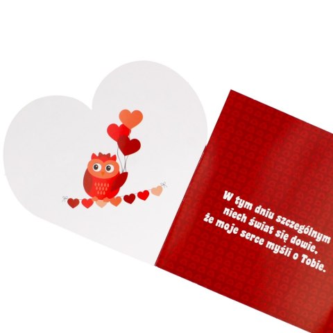 CHARGE TICKET 15X15 CM WITH VALENTINE'S DAY ENVELOPE 25 PCS. POL-MAK LKS WAL