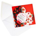 CHARGE TICKET 15X15 CM WITH VALENTINE'S DAY ENVELOPE 25 PCS. POL-MAK LKS WAL