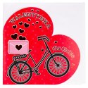 CHARGE TICKET 15X15 CM WITH VALENTINE'S DAY ENVELOPE 25 PCS. POL-MAK LKS WAL