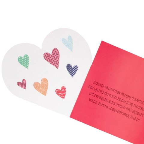 CHARGE TICKET 15X15 CM WITH VALENTINE'S DAY ENVELOPE 25 PCS. POL-MAK LKS WAL