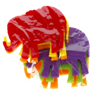 DECORATIVE FELT ELEPHANTS CRAFT WITH FUN 339097