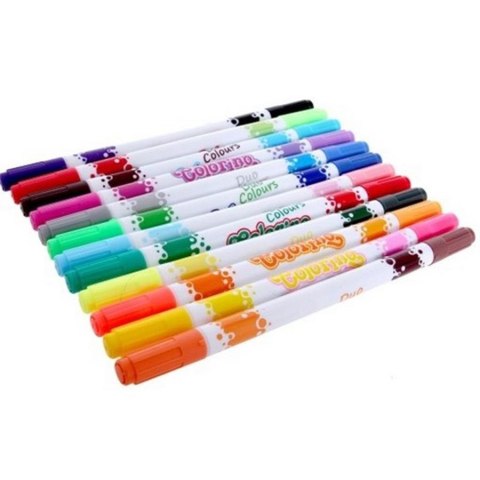 TWO-SIDED PEN PEN 24 COLORS COLORINO PATIO 32353