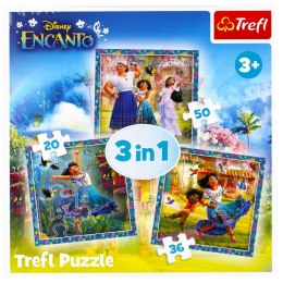 PUZZLE 3IN1 HEROES OF THE MAGIC ENCANTO PUD TREFL 34866 TREF