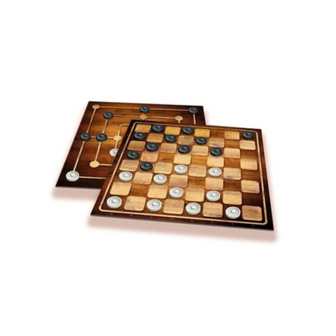 GAME OF CHECKERS AND MILL OF CUBES 01681