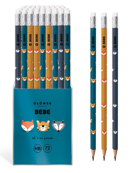 GUM PENCIL HB BB FRIENDS BOYS INT WB A 72