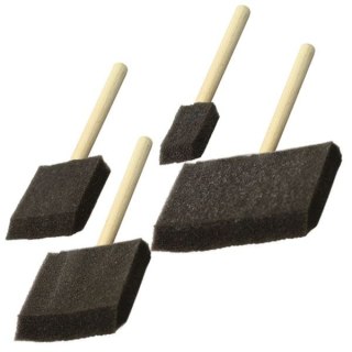 FLAT SPONGE BRUSHES 4 PCS. TITANUM CRAFT-FUN SERIES