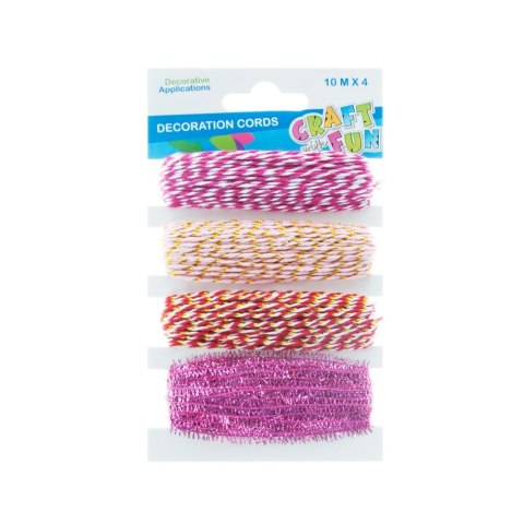 DECORATIVE STRING 10 M PINK CRAFT WITH FUN 463919