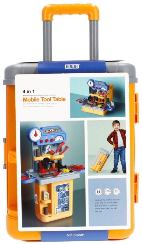 WORKSHOP WITH TOOLS IN A CASE ON WHEELS MEGA CREATIVE 482992
