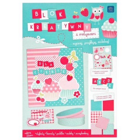 CREATIVE BLOCK A4 16 SHEETS PASTEL STICKERS INTERPRINT 227539