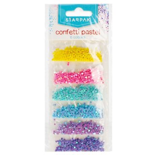 GLITTER LOOSE CANDY 6 COLORS 2G STARPAK 457123