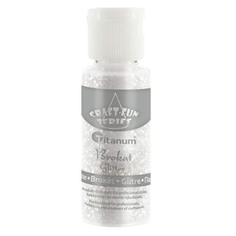 LOOSE GLITTER IN A JAR 20ML WHITE TITANUM CRAFT-FUN SERIES