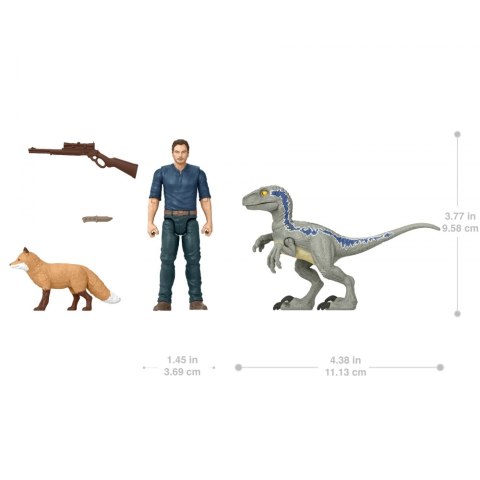 Jurassic Man and Dinosaur - Set - Mattel - Ast Hdx46 Wb3