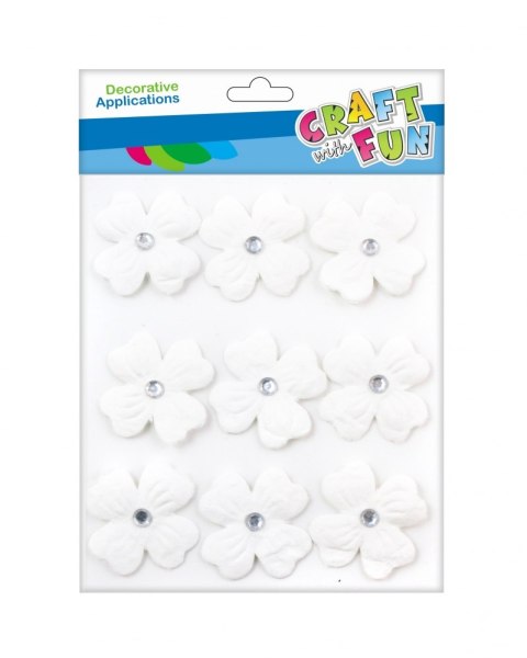 DECORATIVE FELT SELF-ADHESIVE FLOWERS CRAFT WITH FUN 463857