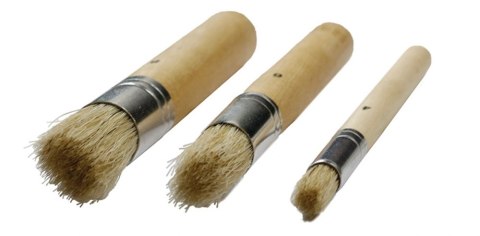 BRISTLE BRUSHES FOR TAP NO. 4/6/8 3 PCS. TITANUM CRAFT-FUN SERIES