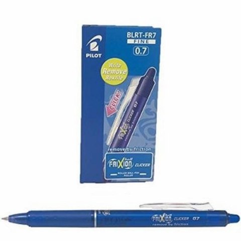 FRIXION CLICKER BLUE BLRT-FR7-L AUTOMATIC ROLLER PEN