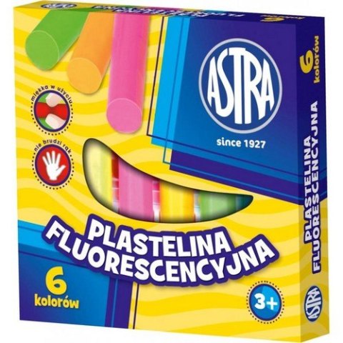 PLASTICIN 6 COLORS FLUO ASTRA 83811906