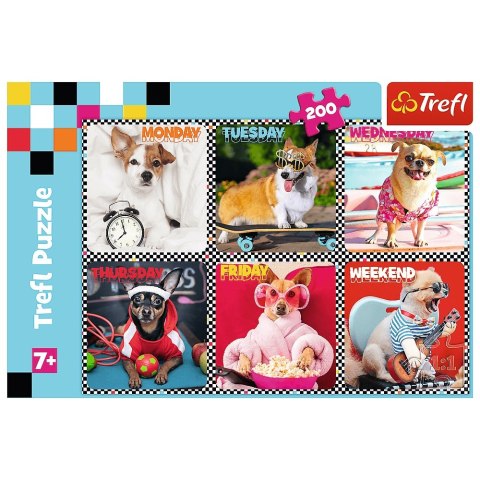 PUZZLE 200 PIECES HAPPY DOGS TREFL 13279 TR