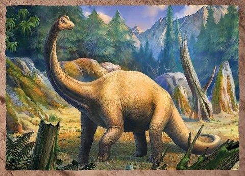 PUZZLE 4IN1 INTERESTING DINOSAURS PUD TREFL 34383