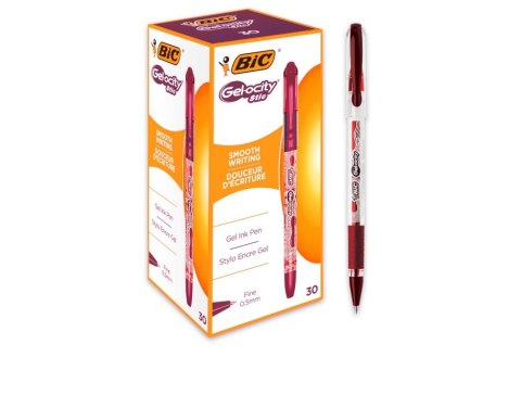 PEN GEL CLOSED GR GELOCIT STIC RED PUD A 30 BIC 951764