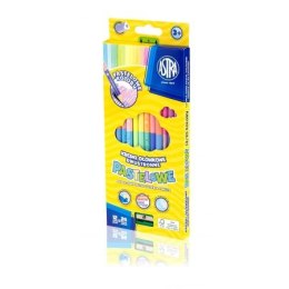 TWO-SIDED PENCILS 12/24 PASTEL COLORS ASTRA 312120003
