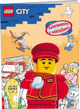 PAINTING BOOK 205X290 LEGO CITY STICKERS AM