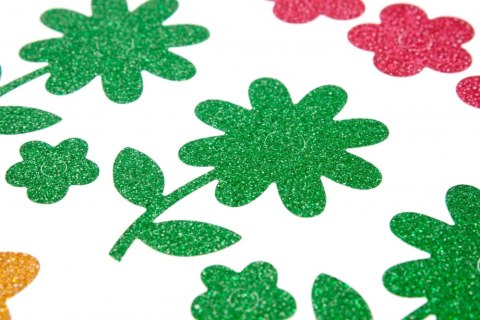 STICKER BOO 10X20 SHIMMER FLOWERS PHB STARPAK 382544