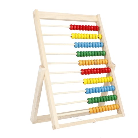 Wooden abacus with a base