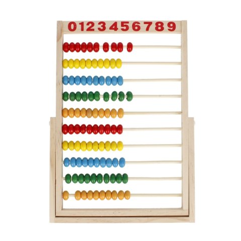 Wooden abacus with a base