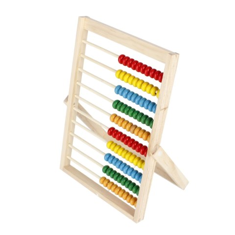 Wooden abacus with a base