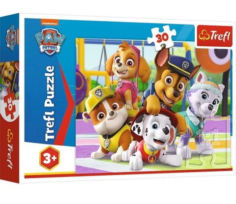 PUZZLE 30 PIECES PAW PATROL ALWAYS ON TIME PUD TREFL 18286 TR