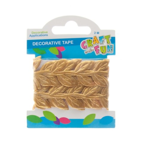 DECORATIVE TAPE LEAVES 2 M GOLD CRAFT WITH FUN 463486
