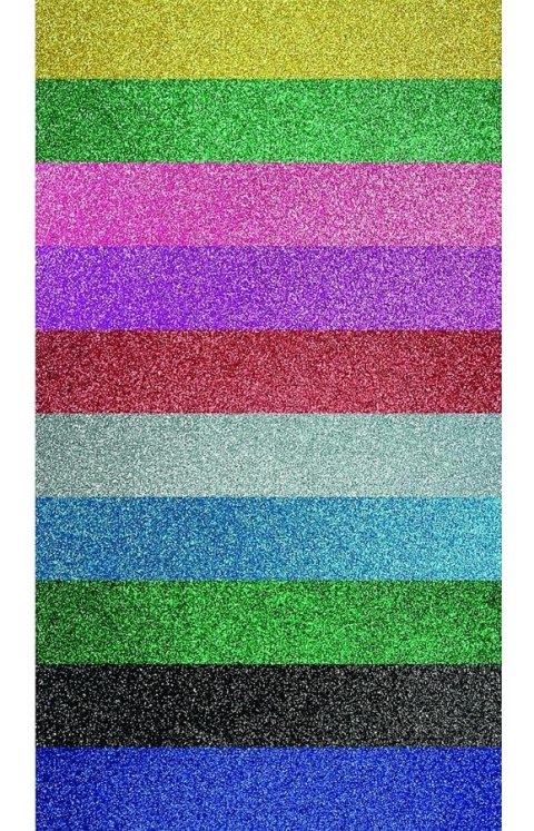 A4 SELF-ADHESIVE GLITTER FOAM 10 COLORS TITANUM CRAFT-FUN SERIES