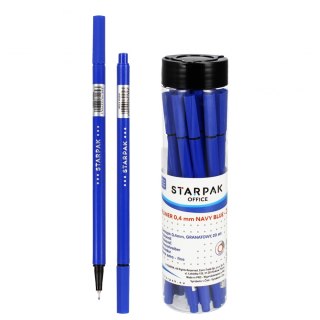 ROUND FINE PEN 0.4 NAVY IN TUBE STARPAK 493900