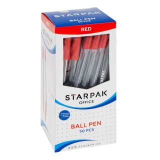 BALL PEN CRISTAL RED 50 PIECES STARPAK 144363