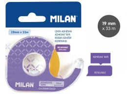 SELF-ADHESIVE MILAN TAPE 19MM X 33M WITH DISPENSER ON BLISTER