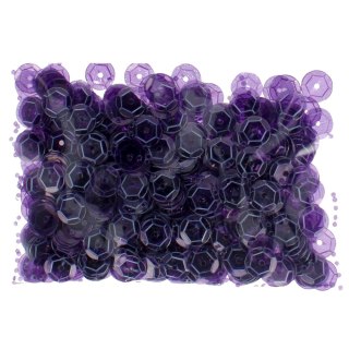 ROUND TRANSPARENT SEQUINS 8 MM VIOLET CRAFT WITH FUN 439328