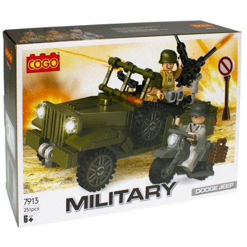 CONSTRUCTION BLOCKS 251 ELEMENTS MILITARY 7913 MEGA CREATIVE 481445