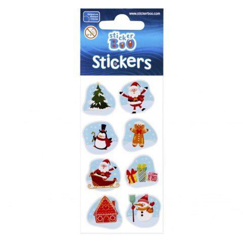 STICKERS 6X18 CM CHRISTMAS STICKER BOO 476941