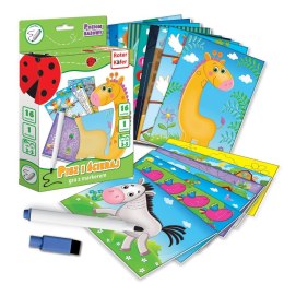 EDUCATIONAL GAME WITH MARKER WRITE AND ERASE 5-7 YEARS OLD ROTER KAFER RK1020-01