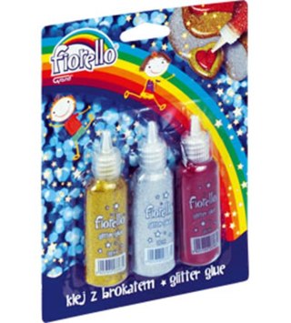 GLITTER GLUE GLITTER 20 ML 3 COLOR FIORELLO GR-BK20B3