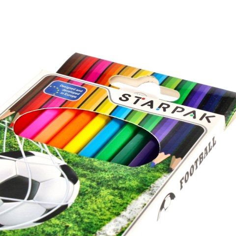 PENCILS 12 COLORS FOOTBALL STARPAK 276561